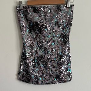 Express Tube Sequin Top
